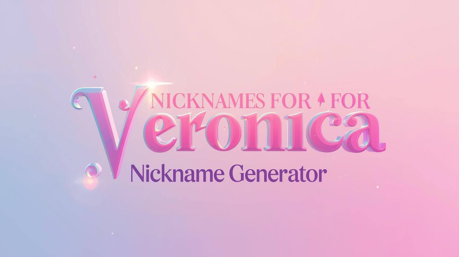 200+ Cute, Funny & Unique Nicknames for Veronica (With Nickname Generator)