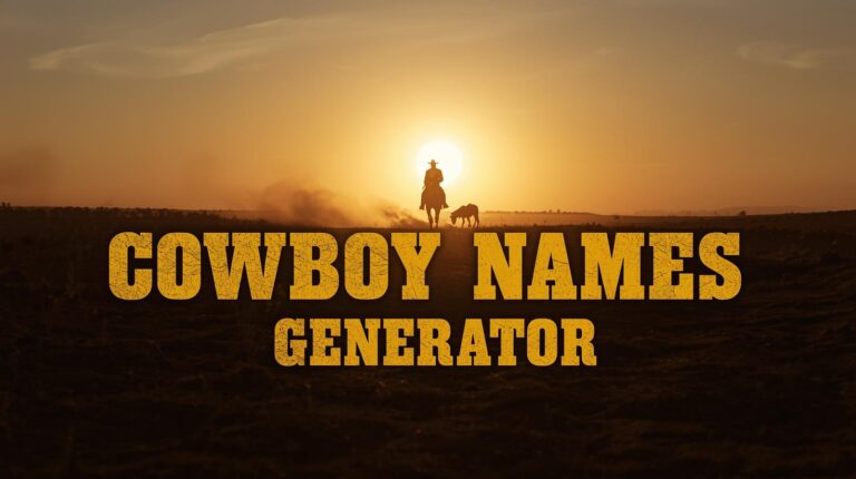 Best Cowboy Names (With Generator)