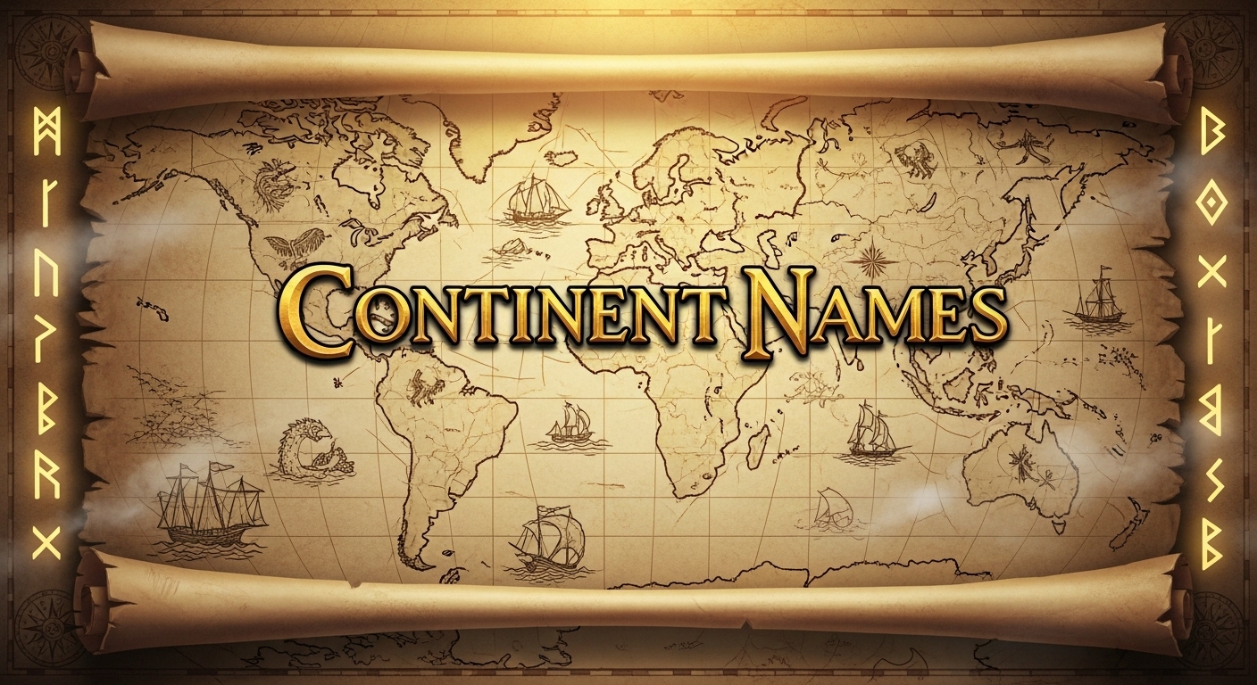 Continent Names (Fantasy, DnD, Fictional & Cool) Continent Name Generator