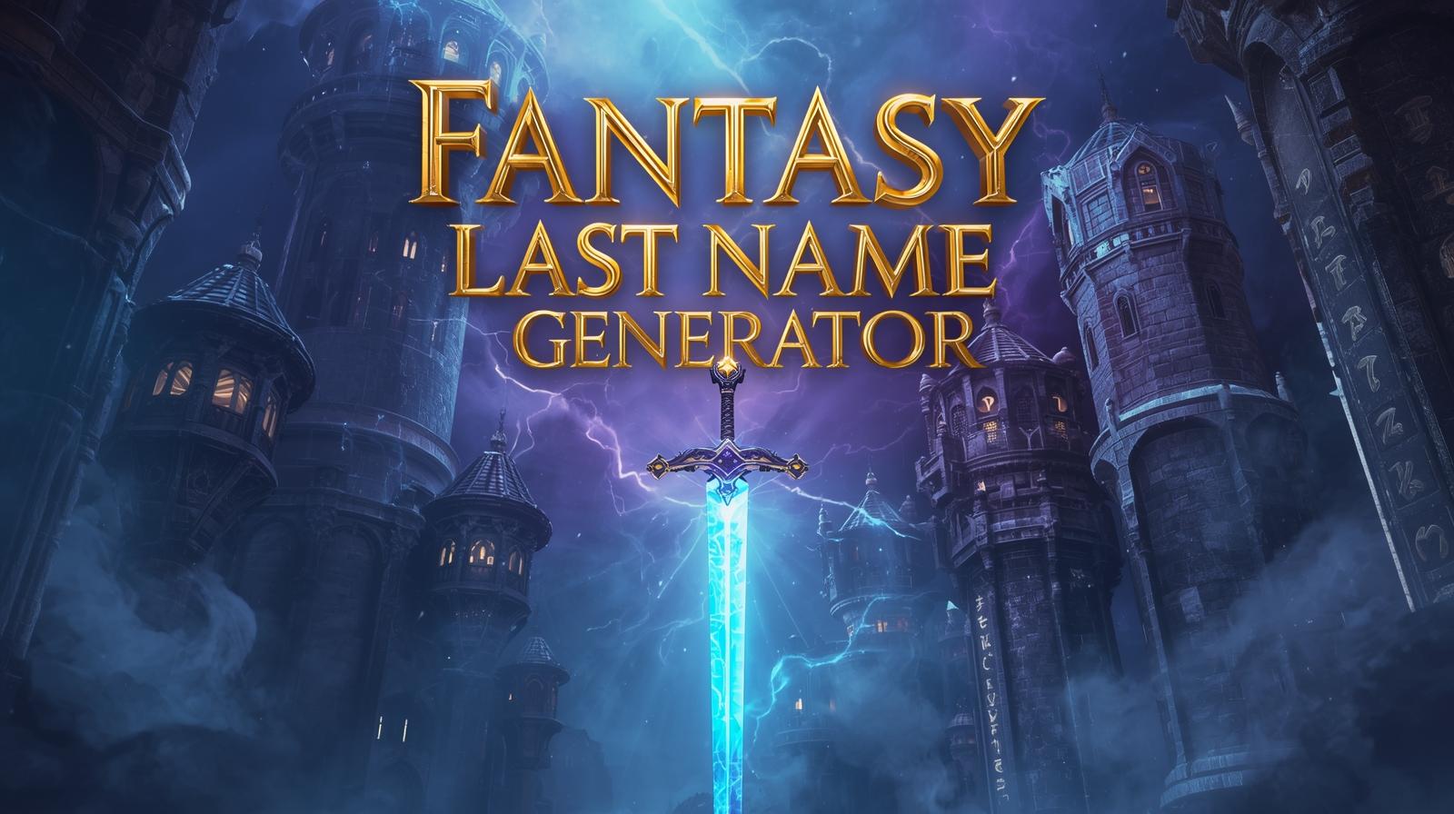 Fantasy Last Names & Fantasy Last Name Generator