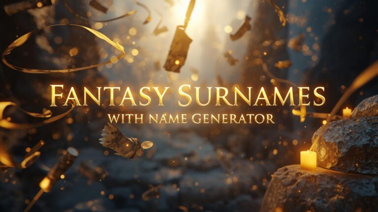 Fantasy Surnames & Fantasy Surname Generator